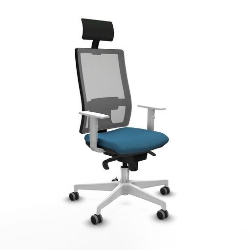Silla de Oficina con Cabecero Piqueras y Crespo 4B026G1 Verde petróleo