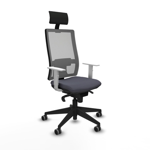Office Chair with Headrest Piqueras y Crespo 4B066G1 Dark grey