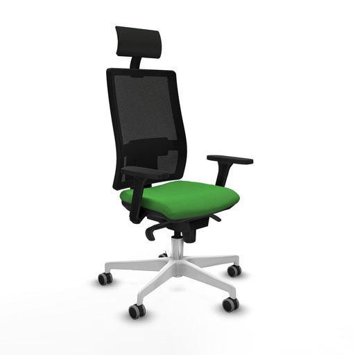 Silla de Oficina con Cabecero Piqueras y Crespo 3D026G1 Verde