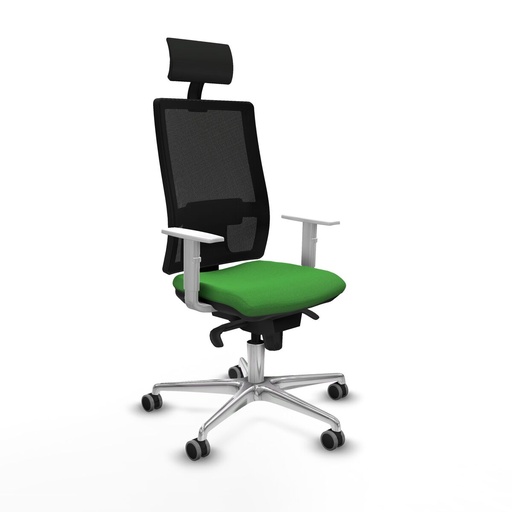 Silla de Oficina con Cabecero Piqueras y Crespo 4B086G1 Verde