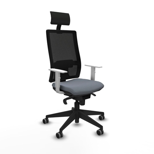 Office Chair with Headrest Piqueras y Crespo 4B066G1 Grey