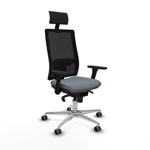 Office Chair with Headrest Piqueras y Crespo 3D086G1 Grey