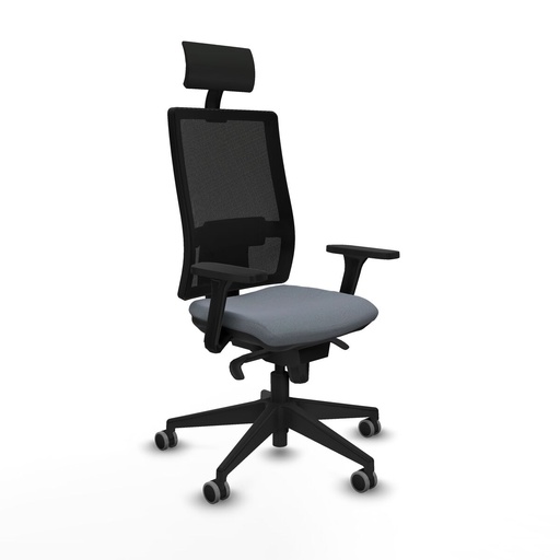 Office Chair with Headrest Piqueras y Crespo 3D066G1 Grey