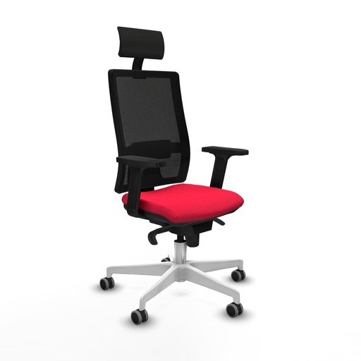 Office Chair with Headrest Piqueras y Crespo 2D026G1 Red