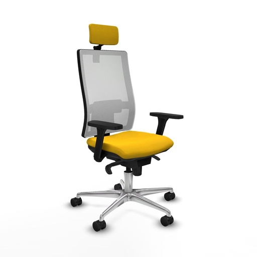 Silla de Oficina Piqueras y Crespo 3D086N2 Amarillo