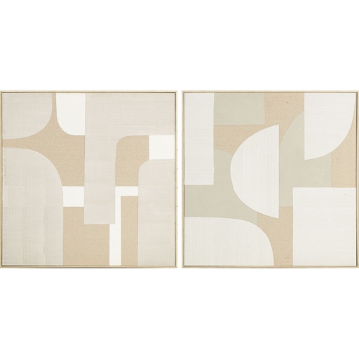 Cuadro Home ESPRIT Poliestireno 90 x 3,8 x 90 cm