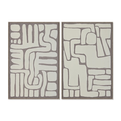 Canvas Home ESPRIT polystyrene Canvas 60 x 3 x 90 cm