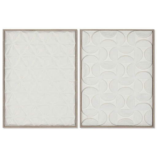 Cuadro 3D Home ESPRIT Papel Poliestireno 60 x 3 x 80 cm