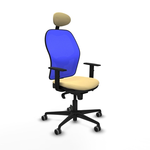 Silla de Oficina con Cabecero Jorquera Piqueras y Crespo 1D036G1 Crema
