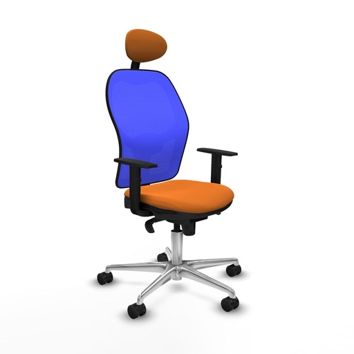 Silla de Oficina con Cabecero Jorquera Piqueras y Crespo 1D086N1 Naranja