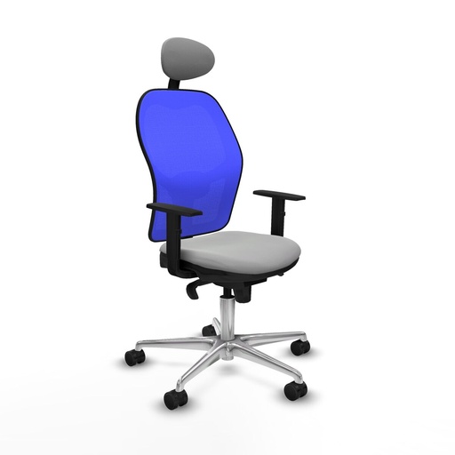 Silla de Oficina con Cabecero Jorquera Piqueras y Crespo 1D086N1 Gris claro