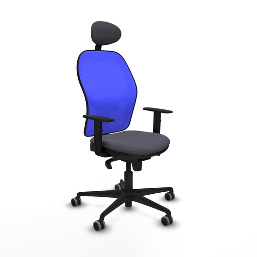 Silla de Oficina con Cabecero Jorquera Piqueras y Crespo 1D036G1 Gris oscuro
