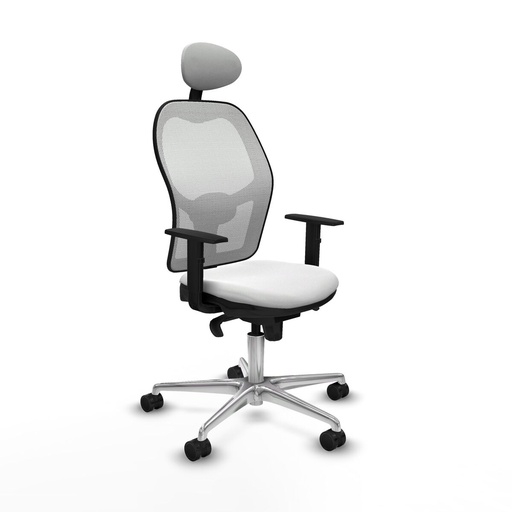 Office Chair with Headrest Jorquera Piqueras y Crespo 1D086N1 White