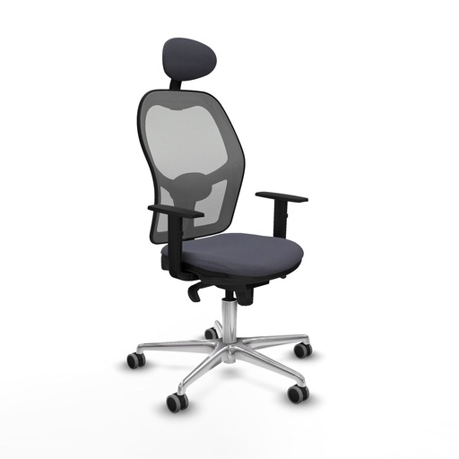Silla de Oficina con Cabecero Jorquera Piqueras y Crespo 1D086G1 Gris oscuro