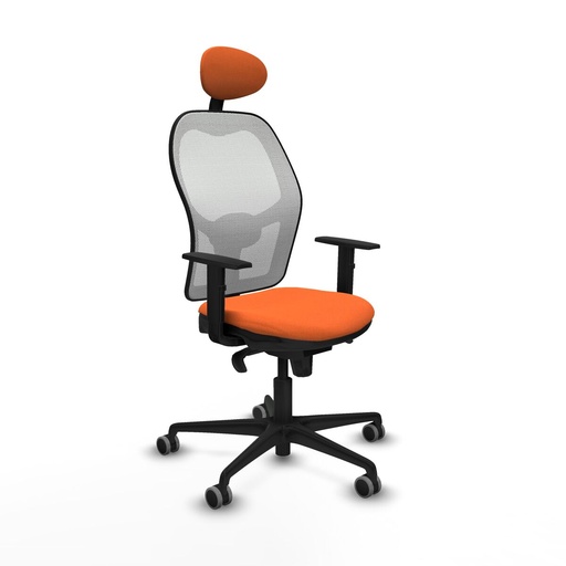 Office Chair with Headrest Jorquera Piqueras y Crespo 1D036G1 Orange