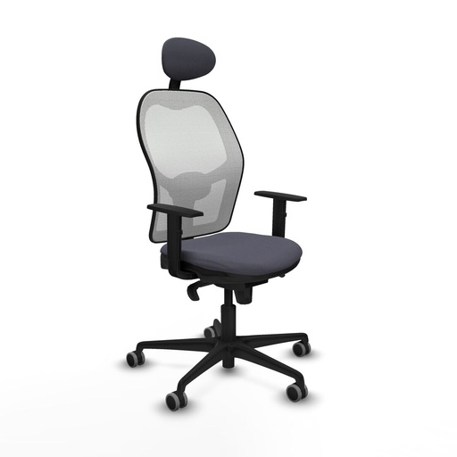 Silla de Oficina con Cabecero Jorquera Piqueras y Crespo 1D036G1 Gris oscuro