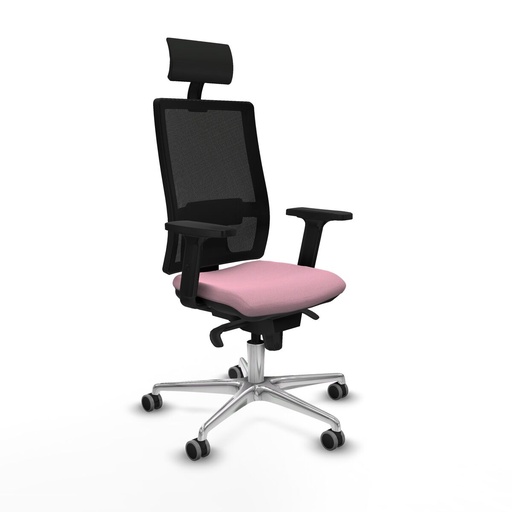 Office Chair with Headrest Piqueras y Crespo 2D086G1 Pink