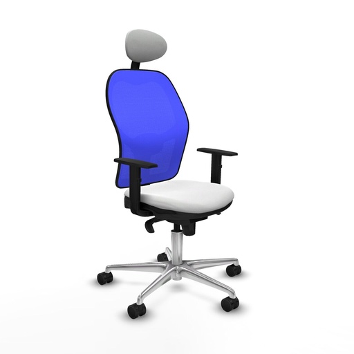 Office Chair with Headrest Jorquera Piqueras y Crespo 1D086N1 White
