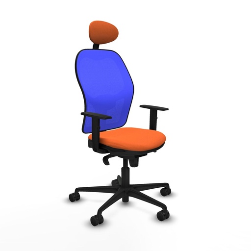 Silla de Oficina con Cabecero Jorquera Piqueras y Crespo 1D036N1 Naranja