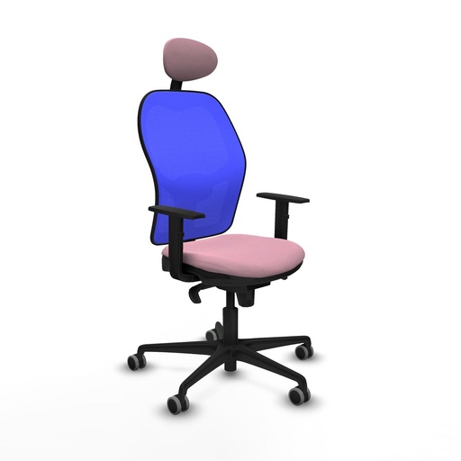 Office Chair with Headrest Jorquera Piqueras y Crespo 1D036G1 Pink