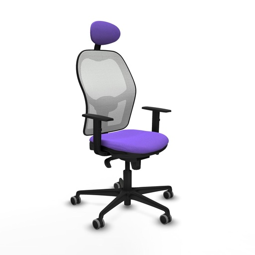 Office Chair with Headrest Jorquera Piqueras y Crespo 1D036G1 Lilac