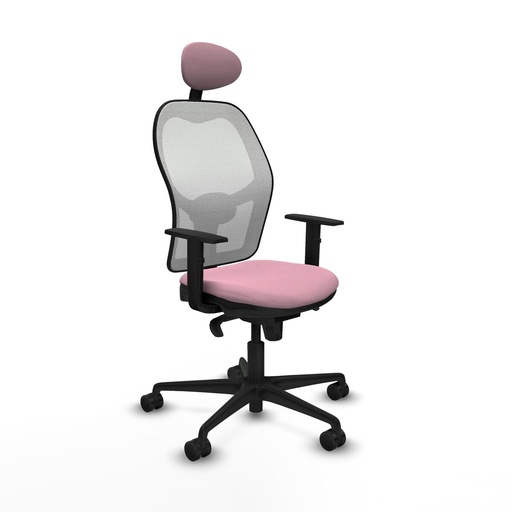 Office Chair with Headrest Jorquera Piqueras y Crespo 1D036N1 Pink