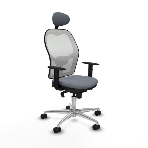 Silla de Oficina con Cabecero Jorquera Piqueras y Crespo 1D086N1 Gris