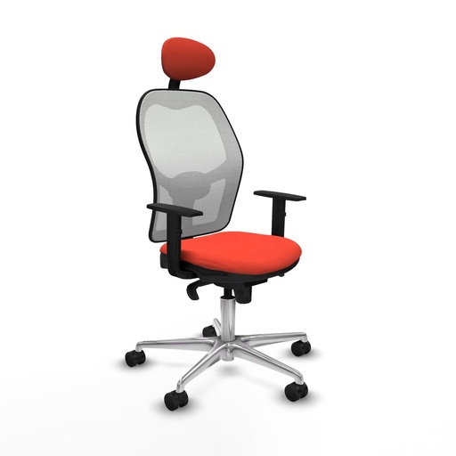 Silla de Oficina con Cabecero Jorquera Piqueras y Crespo 1D086N1 Naranja Oscuro