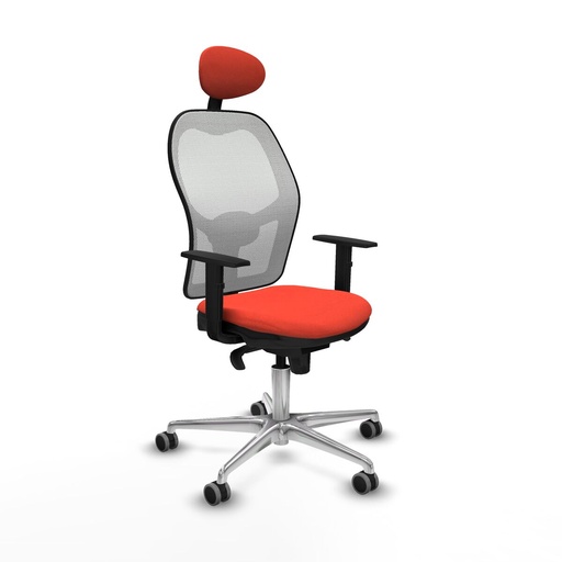 Office Chair with Headrest Jorquera Piqueras y Crespo 1D086G1 Dark Orange