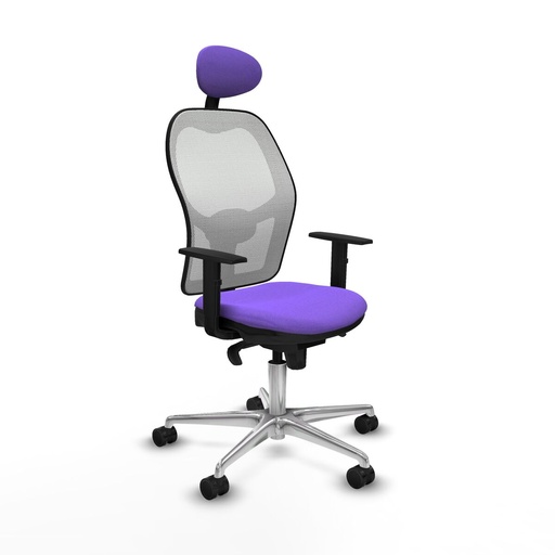 Office Chair with Headrest Jorquera Piqueras y Crespo 1D086N1 Lilac