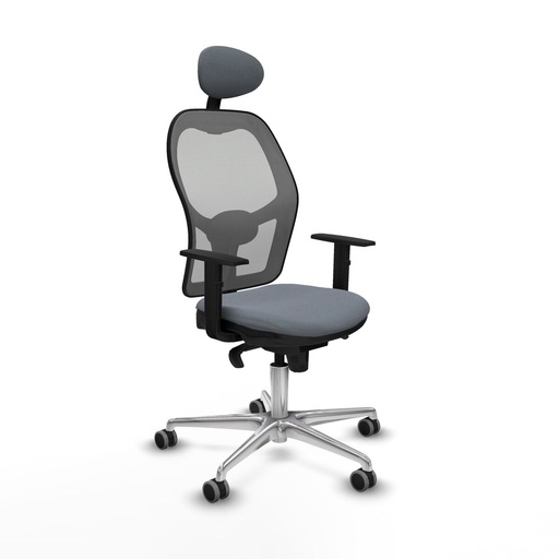 Office Chair with Headrest Jorquera Piqueras y Crespo 1D086G1 Grey