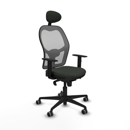 Office Chair with Headrest Jorquera Piqueras y Crespo 1D036G1 Black