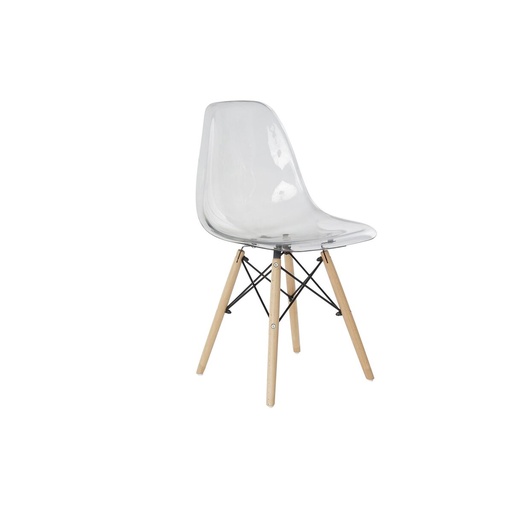 Silla DKD Home Decor Transparente Natural 50 x 46 x 83,5 cm