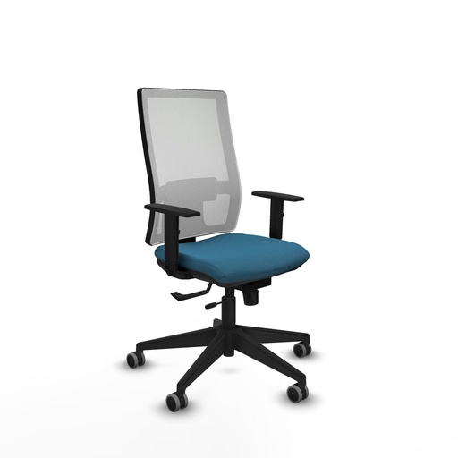 Silla de Oficina Piqueras y Crespo 1D066G0 Blanco Verde petróleo