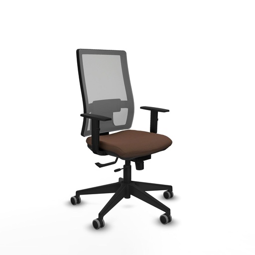 Silla de Oficina Piqueras y Crespo 1D066G0 Gris Marrón oscuro
