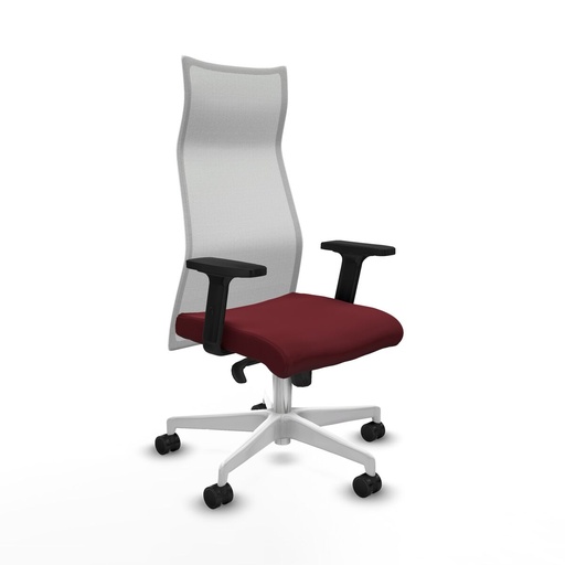 Silla de Oficina Piqueras y Crespo B2D026N Granate