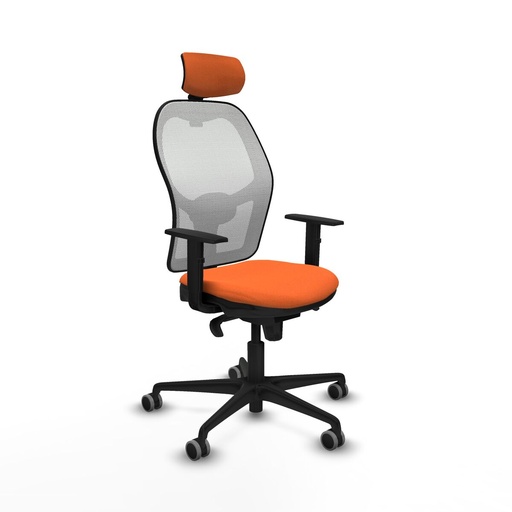 Office Chair with Headrest Piqueras y Crespo 1D036G2 Orange