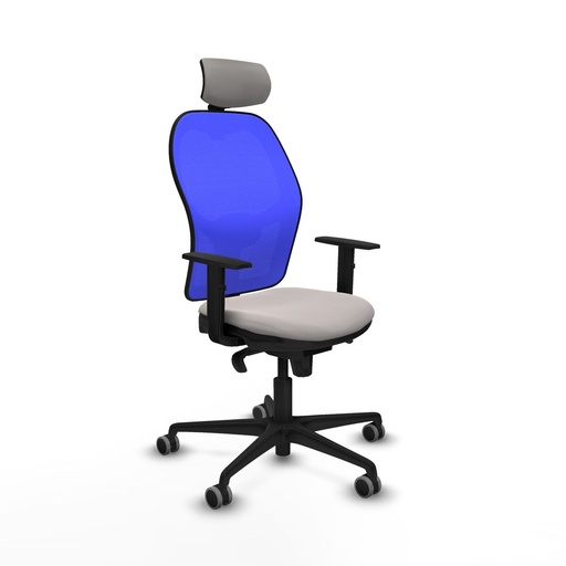 Silla de Oficina con Cabecero Piqueras y Crespo 1D036G2 Blanco