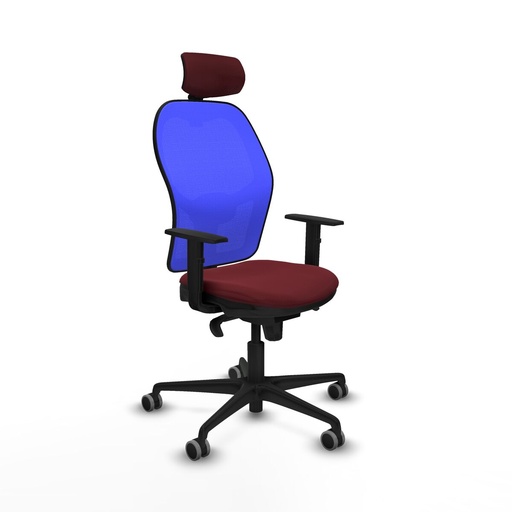 Office Chair with Headrest Piqueras y Crespo 1D036G2 Maroon