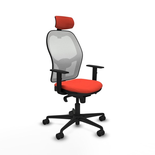 Office Chair with Headrest Piqueras y Crespo 1D036N2 Dark Orange
