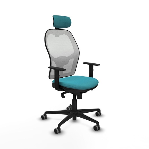 Office Chair with Headrest Piqueras y Crespo 1D036G2 Turquoise