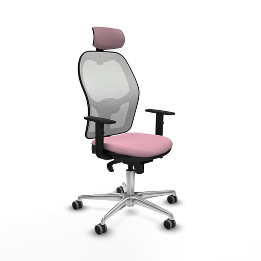 Office Chair with Headrest Piqueras y Crespo 1D086G2 Pink