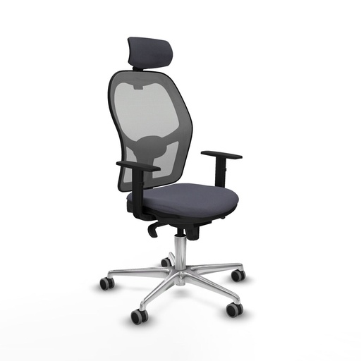 Office Chair with Headrest Piqueras y Crespo 1D086G2 Dark grey