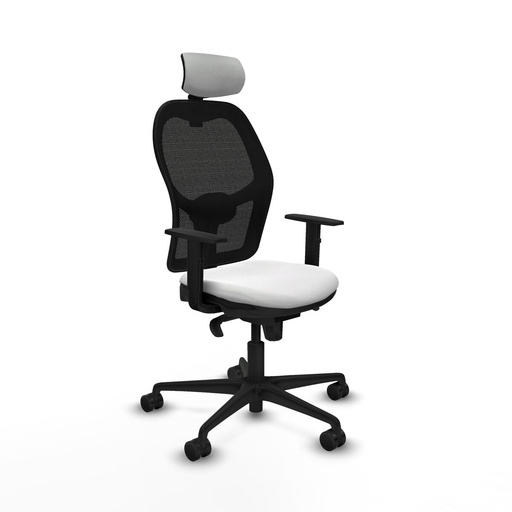 Silla de Oficina con Cabecero Piqueras y Crespo 1D036N2 Blanco