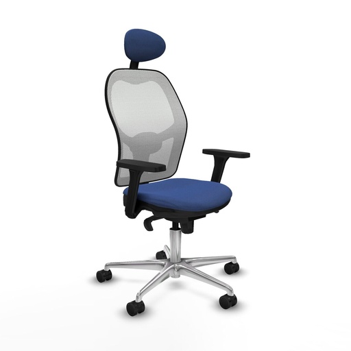 Office Chair with Headrest Piqueras y Crespo 3D086N1 Navy Blue
