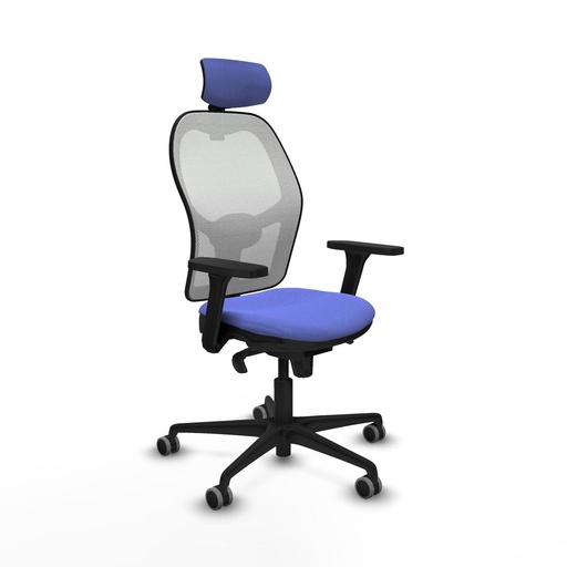 Office Chair with Headrest Piqueras y Crespo 3D036G2 Light Blue