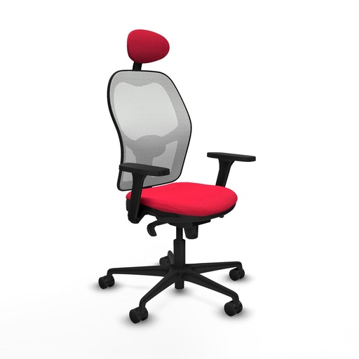 Office Chair with Headrest Piqueras y Crespo 3D036N1 Red