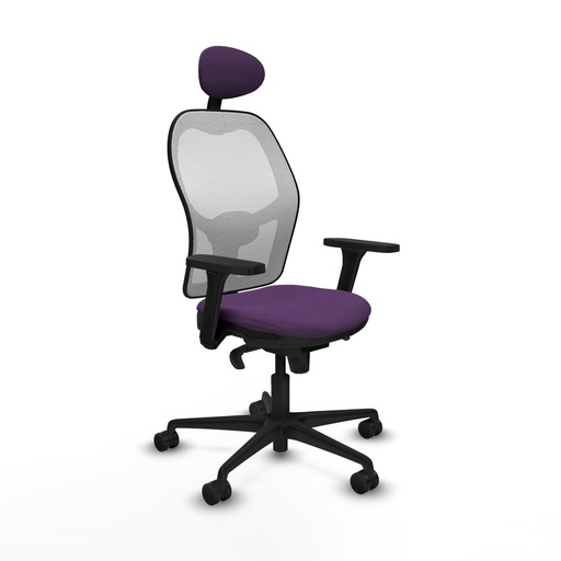 Silla de Oficina con Cabecero Piqueras y Crespo 3D036N1 Morado