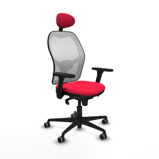 Office Chair with Headrest Piqueras y Crespo 3D036G1 Red