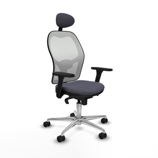 Office Chair with Headrest Piqueras y Crespo 3D086N1 Dark grey